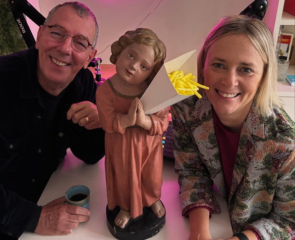 Gratis Ondernemerscaf&eacute; met podcastmaker Petra De Pauw en acteur Herman Verbruggen: schrijf nu in!