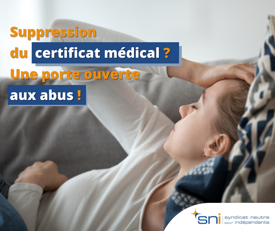 Supprimer les certificats médicaux pour une maladie de courte durée : la porte ouverte aux abus